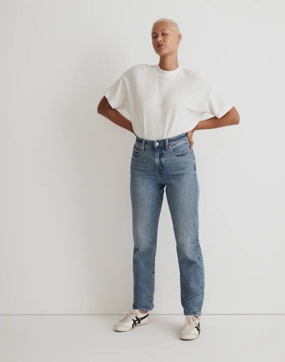 Madewell The Curvy '90s Straight Jean Size 27 Petite High-Waist in Enmore Wash